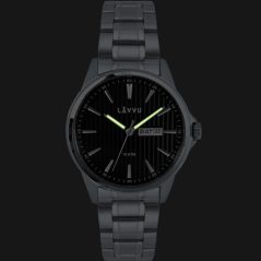 LAVVU Štýlové pánske hodinky TRONES Black 100M