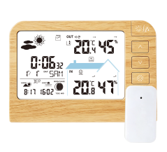 Digitální rádiem řízená meteorologická stanice JVD RB767.1
