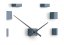 Dizajnové nástenné nalepovacie hodiny Future Time FT3000GY Cubic light grey