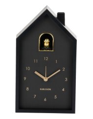 Stolný aj nástenný budík Karlsson 6077BK 20cm