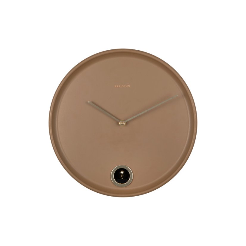 Nástěnné hodiny s kukačkou 6123BR Karlsson 30cm, hnědé