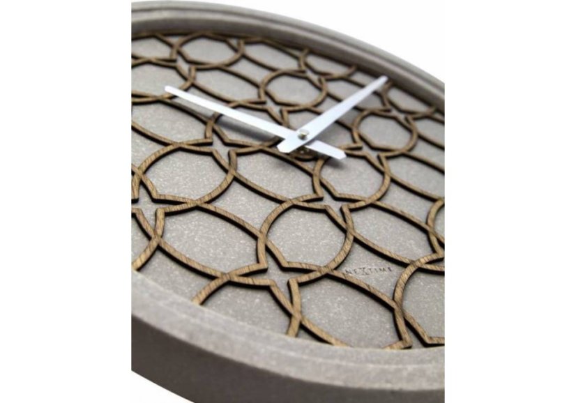 Dizajnové nástenné hodiny 3212br Nextime Concrete Love 39cm