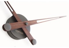 Dizajnové nástenné hodiny Nomon Merlin Walnut Graphite 125cm