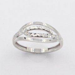 Zlatý prsten AZR3630W, vel. 55, 1.55 g