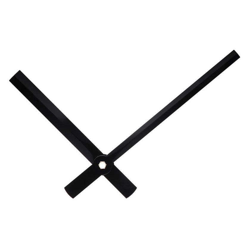Kovové hodinové ručičky B14 (100 mm, 72 mm) - černé - Ručičky hodinové N2189 ...B14 pár