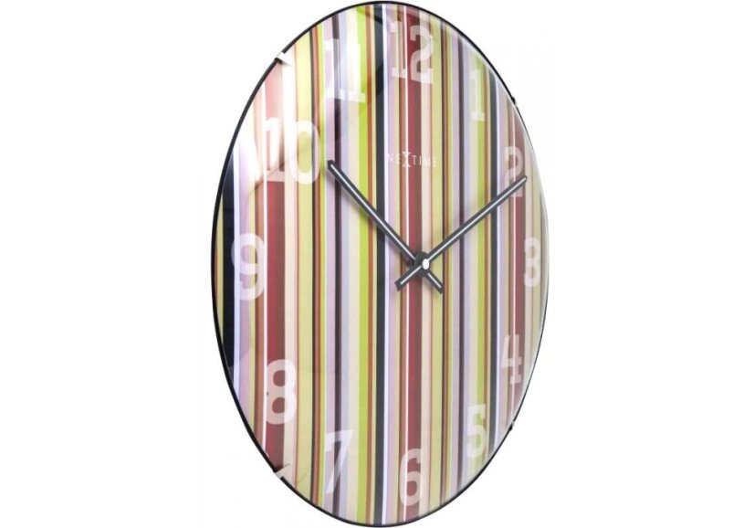 Dizajnové nástenné hodiny 3168 Nextime Smithy Dome 35cm