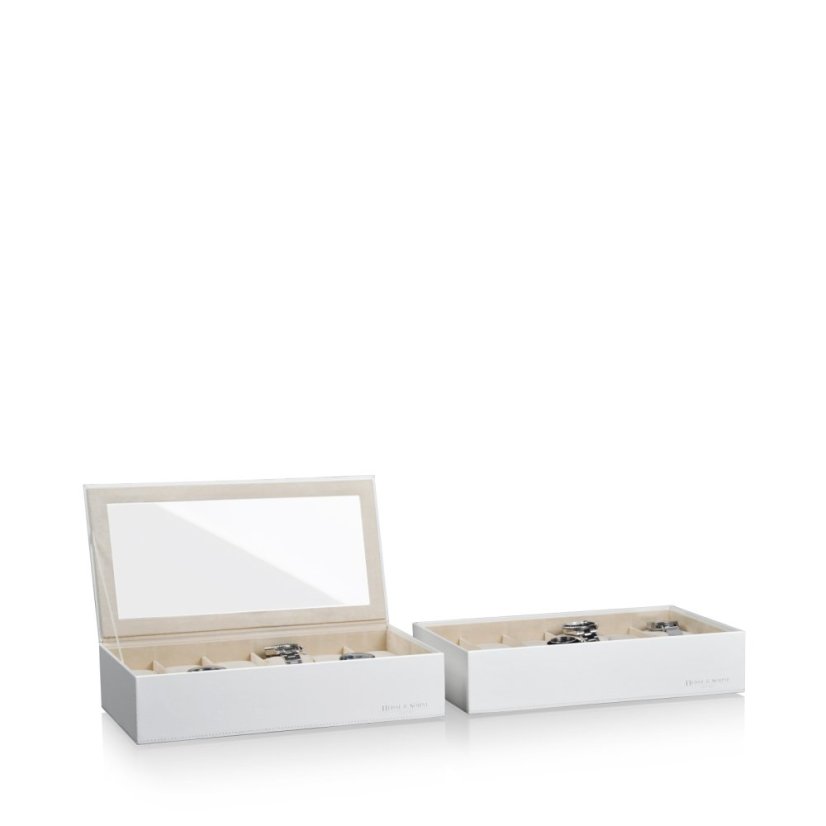 Kazeta na hodinky HEISSE & SÖHNE 70019-124.42 HS Mirage XL - dolní modul pro 12 hodinek - Creme
