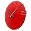 Dizajnové hodiny 10-019 CalleaDesign Mike 42cm (viac farebných verzií) Farba vínová červená-65 - RAL3003