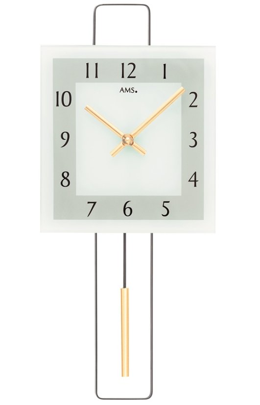 Dizajnové kyvadlové hodiny 7505 AMS 44cm