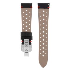 Kožený remienok na hodinky PRIM RB.13279 (22 mm) - čierno-červený - RB.13279.2218.9020.L1