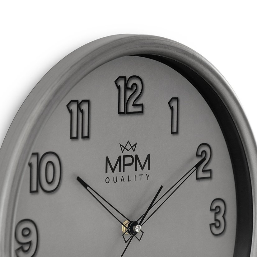Nástenné hodiny s tichým chodom MPM Flynn - E01.4331.92