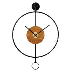 Nástěnné kovové designové hodiny s tichým chodem MPM Circulo - B - E04.4285.90