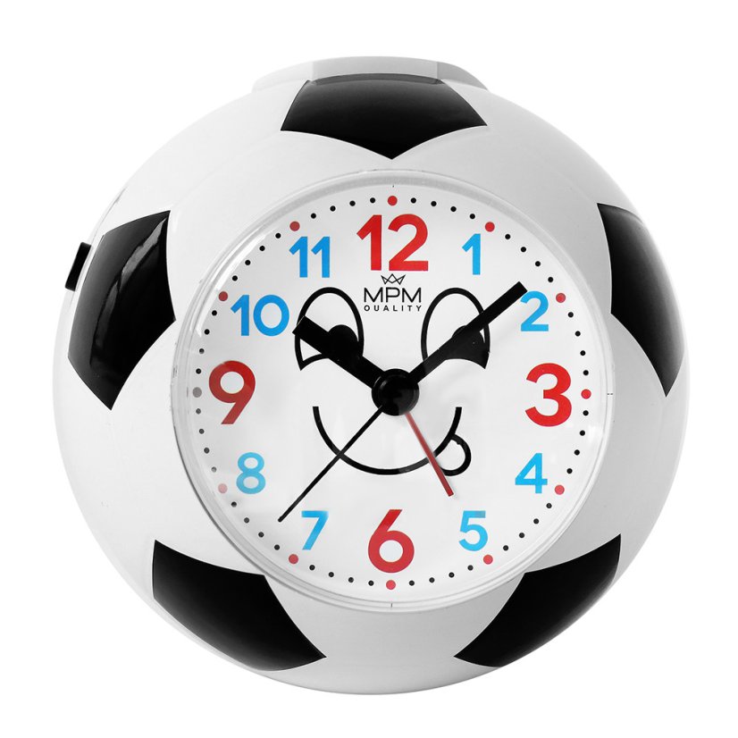 Dětský melodický budík s tichým chodem MPM Kickoff Timekeeper - C01.4371.B