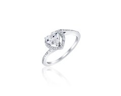 Stříbrný prsten JVD SVLR0110X75BI57