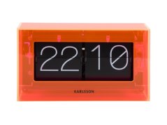 Dizajnové nástenné/stolové preklápacie hodiny 5976OR Karlsson 21cm