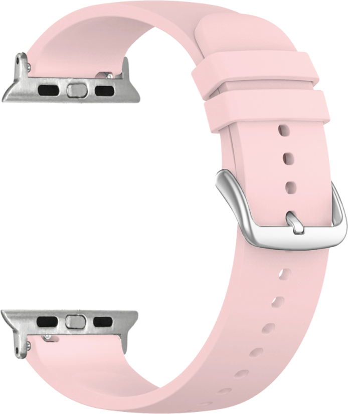 LAVVU Svetloružový silikónový remienok na hodinky pre APPLE WATCH 38-40 mm