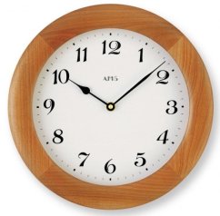 Nástěnné dřevěné hodiny AMS 929/9