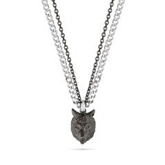 Náhrdelník POLICE Savage Animalia Silver Black PEAGN2119901
