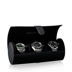 Pouzdro na hodinky HEISSE & SÖHNE 70019-149 Rondo 3 Black/Black