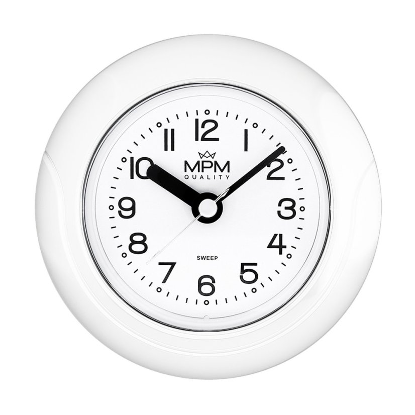 Kúpeľňové hodiny s tichým chodom MPM E01.2526.00