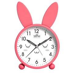 Detský budík s tichým chodom fialovej farby MPM Usman - C01.4370.24