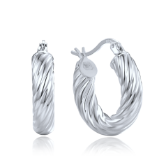 MINET Moderné strieborné náušnice