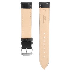 Prodloužený kožený řemínek na hodinky PRIM RB.13196 (20 mm - XL) - černý - RB.13196.2018.9000.XL