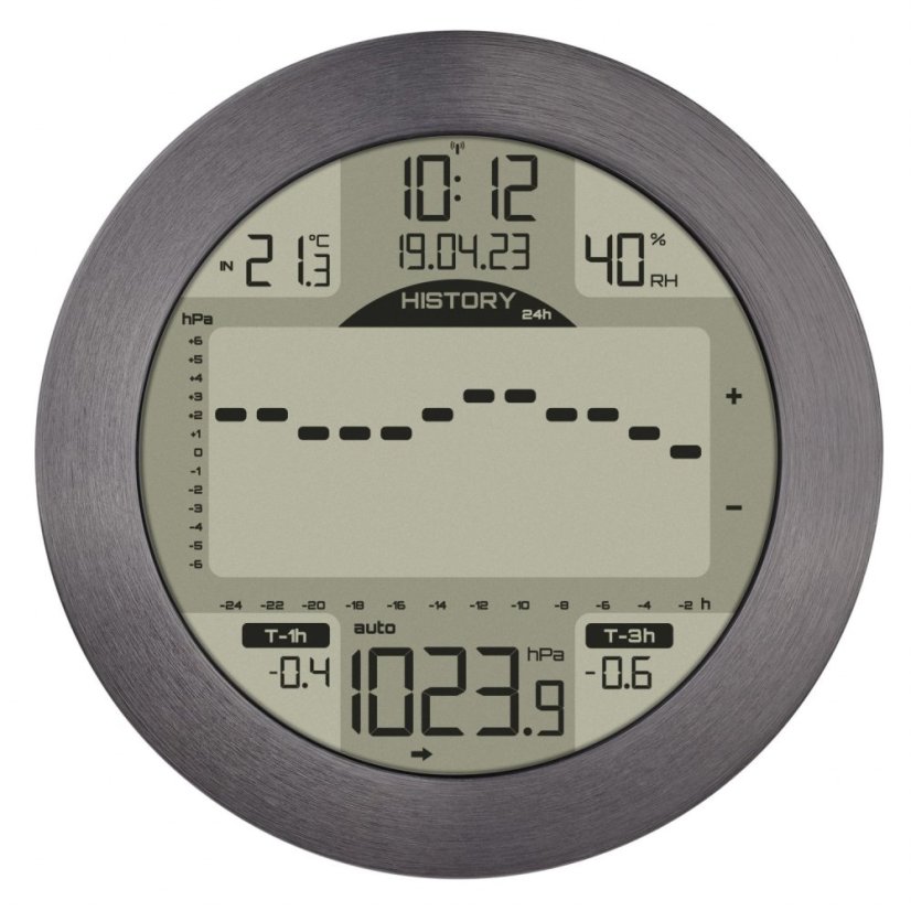 TFA 35.1124.10 - Digitálna meteostanica METEOMAR - leštený hliník