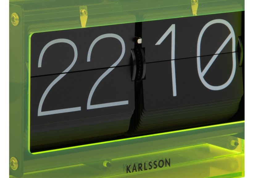 Dizajnové nástenné/stolové preklápacie hodiny 5976YE Karlsson 21cm
