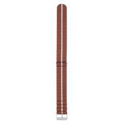 Textilní řemínek na hodinky PRIM Tritium RD.13238 (22 mm) - hnědý/bílý - RD.13238.2220.5000.L1
