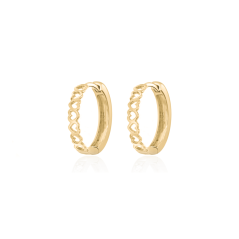 Pozlátené strieborné náušnice JVD SVLE1269XH2GO00