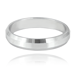 MINET+ Stříbrný snubní prsten 4.5 mm - vel. 67