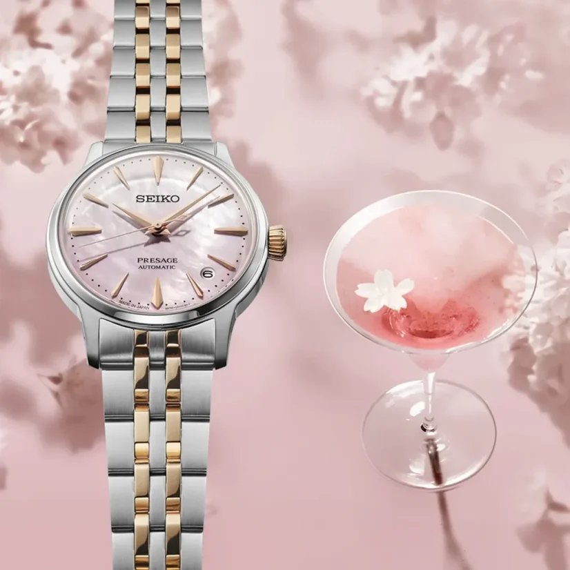 Seiko Presage Cocktail Time Sakura Aviation Limited Edition SRPM06J1
