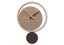 Designové kyvadlové hodiny 11-010 CalleaDesign Eclipse 51cm (více barevných variant) Barva zelené jablko-76 Dýha wenge - 89