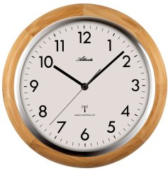 Dizajnové nástenné hodiny AT4536-30 Atlanta riadené signálom DCF 30cm