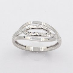 Zlatý prsteň AZR3630W, veľ. 53, 1.7 g