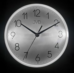 Svietiace hodiny s tichým chodom a imitáciou dreva JVD HA229.1