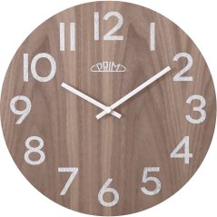 Dřevěné hodiny PRIM Genuine Veneer - C - E07P.4245.5400