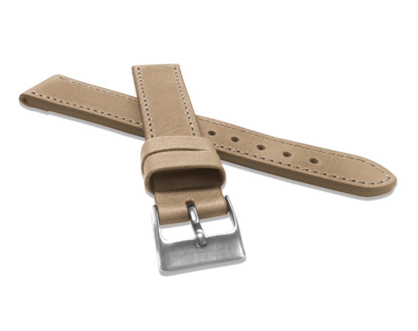 LAVVU Béžový prošitý řemínek SPORT z luxusní kůže Top Grain - 18