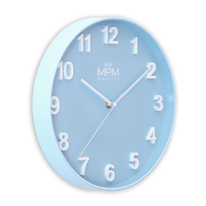 Nástenné hodiny s tichým chodom MPM Rivera - A - E01.4455.30