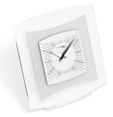Dizajnové stolné hodiny I805M chrome IncantesimoDesign 20cm
