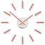 Dizajnové nalepovacie hodiny Future Time FT9400RD Modular red 40cm