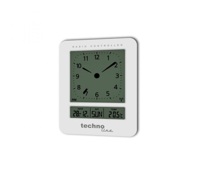 Budík s analogovým LCD displejem a teploměrem WT 745W