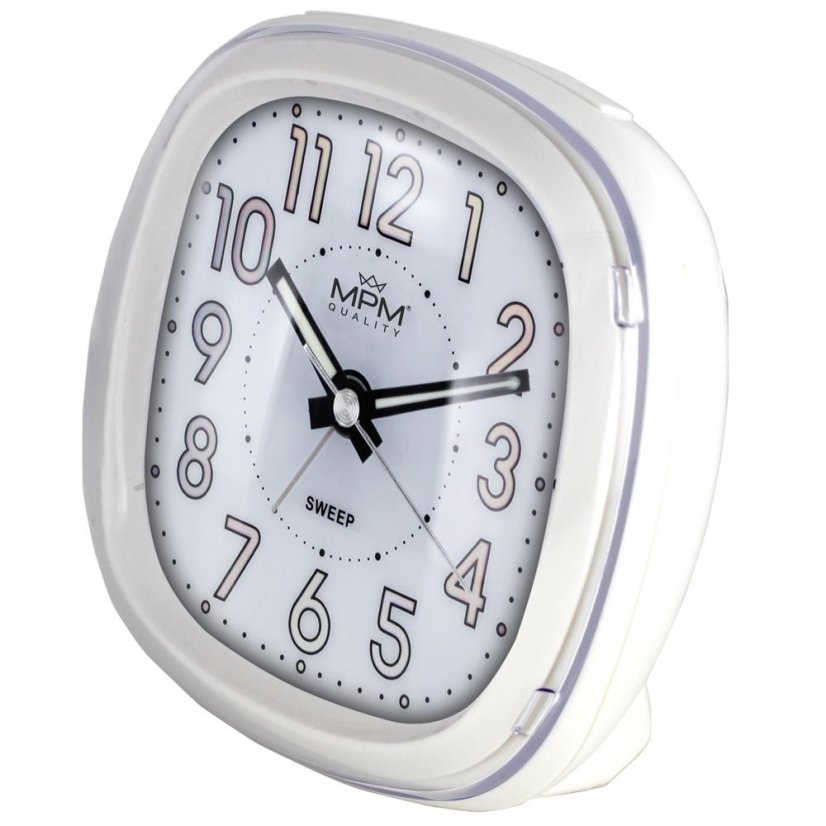 Budík s tichým chodem MPM C01.3067.01