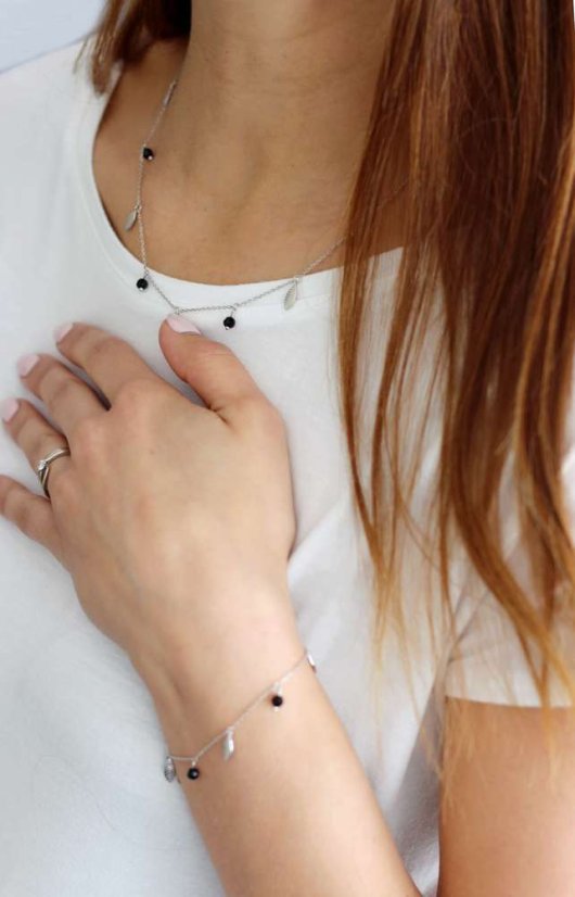 Strieborný náhrdelník JVD SVLN0175XH2ON00