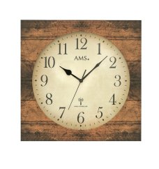 Dizajnové nástenné hodiny 5550 AMS riadené rádiovým signálom 34cm