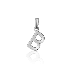 Strieborný prívesok písmeno "B" JVD SVLP0948XH2000B