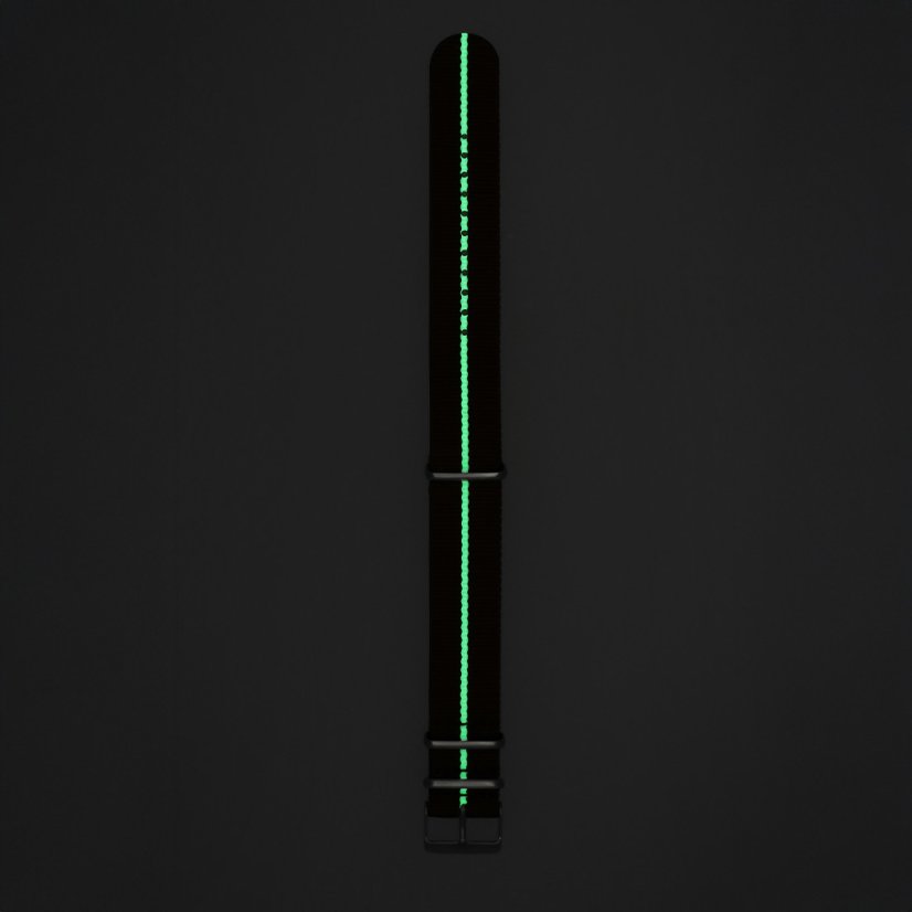 Textilní řemínek na hodinky PRIM Tritium RD.13238 (22 mm) - hnědý/bílý - RD.13238.2220.5000.L1