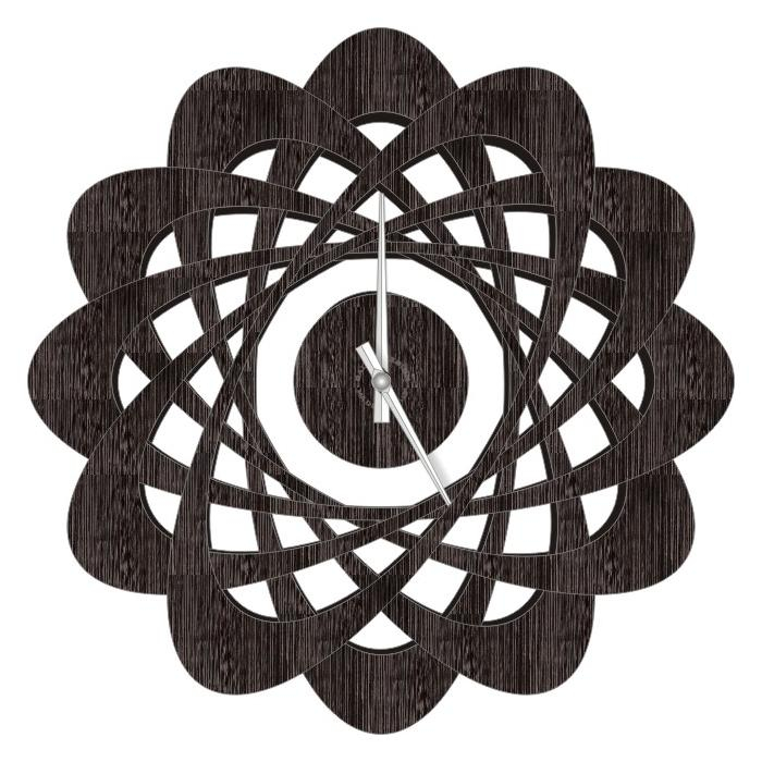 Dizajnové nástenné hodiny 1471 wenge Calleadesign 44cm