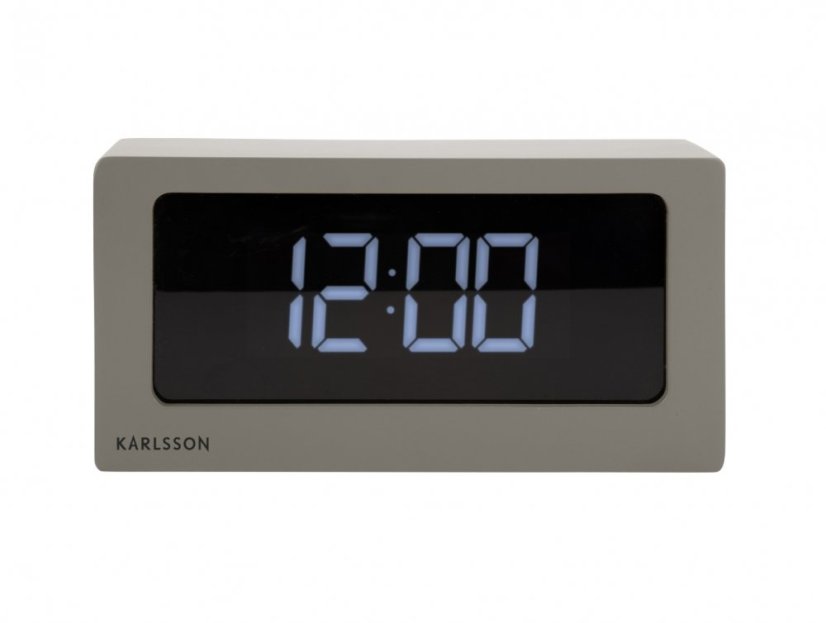 Stolové digitálne hodiny-budík KA5868WG Karlsson 25cm